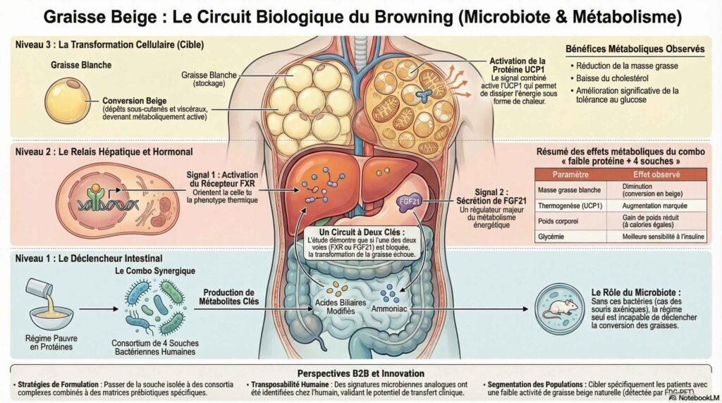 Graisse beige et microbiote