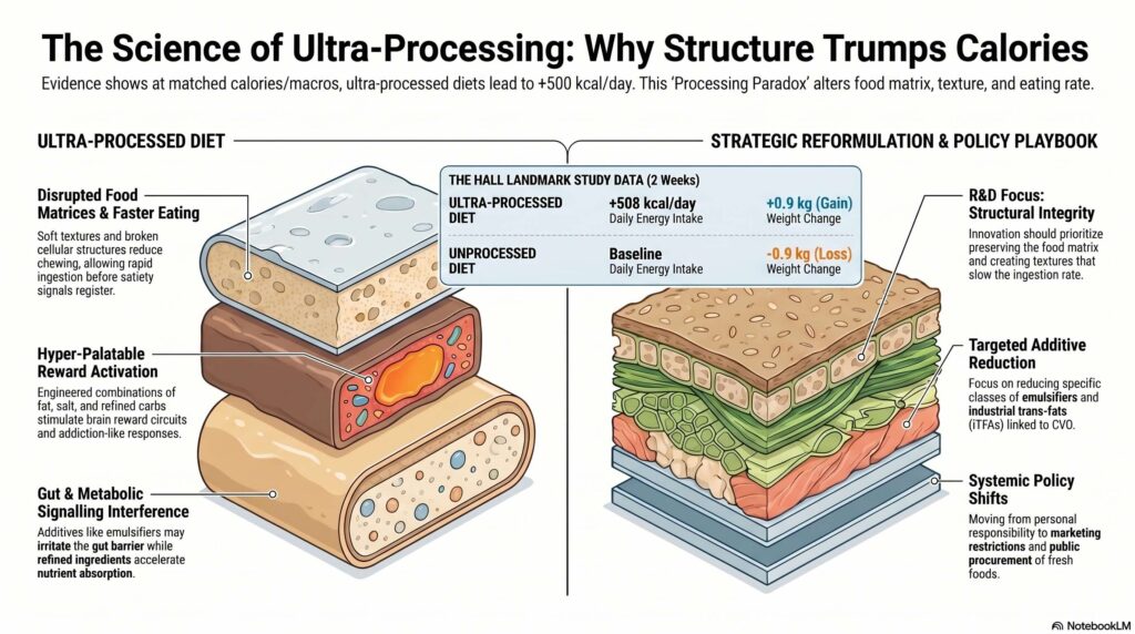 Aliment ultra-transformé: pourquoi la structure trompe les calories